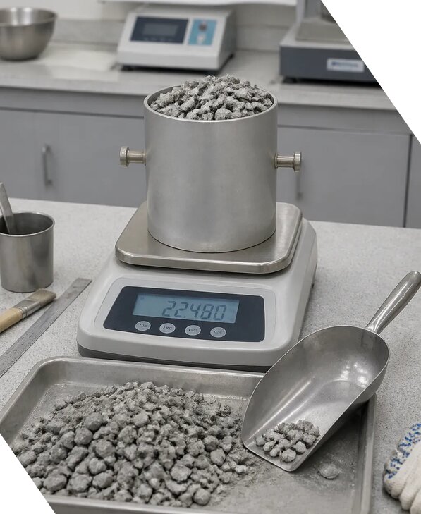 Определение насыпной плотности щебня лабораторно в Инте